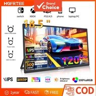 HGFRTEE 18.5-inch HD 1080P Portable Monitor 120Hz 100%sRGB Game Office Viewing Extended Screen For S