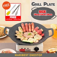 Camping BBQ Grill Pan Non Stick Outdoor BBQ Korean Grill Pan Camping Barbecue Griddle Pan Griddle Pa