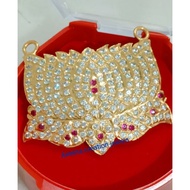 🧿Aveena Creation Gold Plated  Tamarai pendent  1pc Not916(BUKAN EMAS) CUSTOMAdE real gold design cut