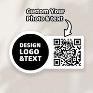 1~160 ชิ้น ฉลากส่วนบุคคล - สติกเกอร์สั่งทำพิเศษพร้อมรูปภาพดีไซน์และสติกเกอร์รหัส QR, สติกเกอร์ PVC ส
