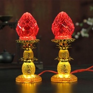 【Ready stock】Buddhist Fittings Colorful Lotus Lamp Changming Lamp Buddha Lamp Lotus Buddha Lamp Budd