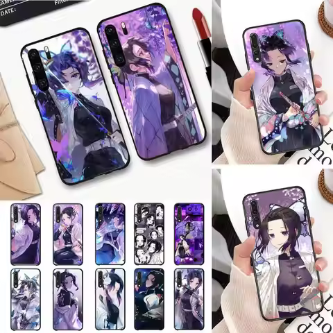 Anime Demon Slayer Kanao Shinobu sama Phone Case For Huawei P30 plus P8 lite P9 lite Back Coque for 
