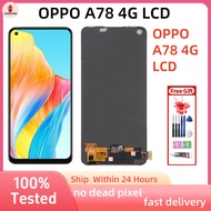 For Original AMOLED OPPO A78 4G LCD Display Touch Screen Replacement Digitizer Assembly