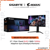 GIGABYTE AORUS FO27Q5P Gaming Monitor (จอมอนิเตอร์) | 27" QHD | OLED | 0.03ms | 500Hz | Adaptive-Syn