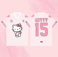 Áo Thun Áo Phông Nam Nữ Tay Lỡ Form To Hoạt Hình Hello Kitty Cute