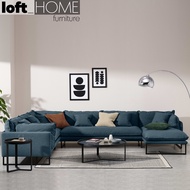 Fabric Sofa – MALINI Orleans Blue 3+3+L