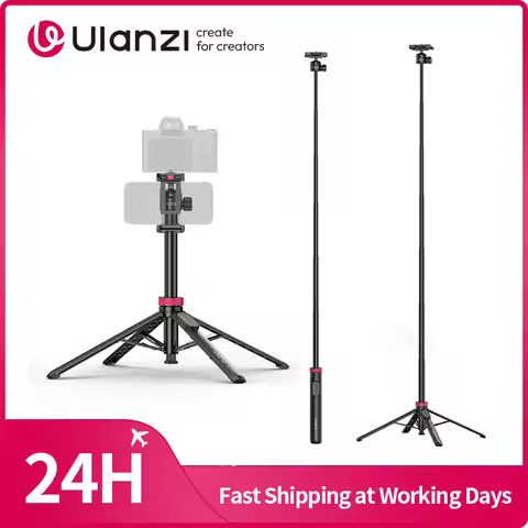 Ulanzi MT-44 B 2-in-1 Selfie Stick Tripod for Camera Smartphones Dual-Camera Shooting Portable Selfi