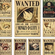1 ชิ้น ภาพศิลปะติดผนัง โปสเตอร์ One Piece โปสเตอร์ Bounty ต้องการ Bounty Poster Shanks Sabo Ace One 