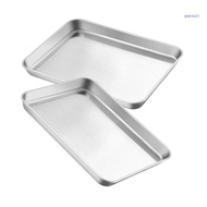 【SUIT*】 Metal Baking Tray Set 2  10 x 8 Oven Trays for Pastry Baking