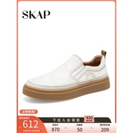 SKAP SKAP New Style One-Pedal Flat Genuine Leather Men's Casual Sneakers A3N04CA2