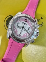 🌈🌈新返貨啦🌈🌈Tudor 20310🤍原裝全鋼白色粉紅面🩵原裝鑽石圈&腳淨錶🩷自動計時機芯41mm👍KCB1416（旺角洗衣街店）