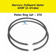(STD) Piston Ring Set Mercury 60HP (2-Stroke) Outboard Motor - 831255A6
