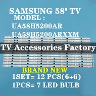 NEW 12 PCS UA58H5200AR UA58H5200ARXXM SAM SUNG 58" LED TV BACKLIGHT / LED TV LAMP (READY STOCK) UA58