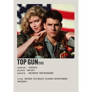 【READY STOCK】Poster Movie TOP GUN for room/wall/gift/barber