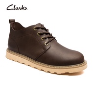 Clarks รองเท้าผู้ชาย รุ่น CLR 8HDFB9805A รองเท้าบูทหุ้มข้อหนังสีน้ำตาล Men's Shoes Ankle Boots