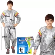 Unistar Sauna Suit Unisex Stelan Sport Baju Pembakar Lemak Jaket Slimi