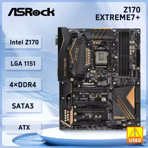 ASRock Z170 Extreme7+ Motherboard Intel Z170 LGA 115 DDR4 64GB support Core i5-6500 i7-7700K cpu PCI