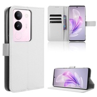 เคส PU หนังกลับกระเป๋าสตางค์ V29เคสแบบฝาพับสำหรับ Vivo 5G V2250 Vivo V29 V 29เคสใส่โทรศัพท์