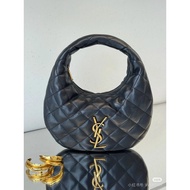 YS1 Saint Laurent Autumn Winter Series Icare Crescent Bag Classic Diamond Check Clutch