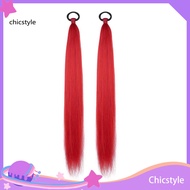 chicstyle Easy to Style Ponytail Extension Realistic Ponytail Hairpiece 66cm Long Straight Ponytail 