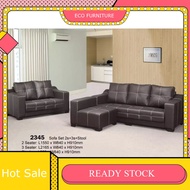 Percuma 1 Stool Sofa Kulit PVC / Sofa Kain 2 Seater 3 Seater 2+3 Seater