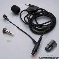 LEMONTREE9GP Headset Boom Microphone Cable, 3 Pin XLR Female to 3.5mm with Mic & Sponge Cover Headph
