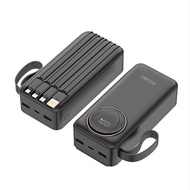 -CLUBLU- Pin Sạc Dự Phòng 30000mAh Nhanh 66W Đa Năng LED Hiển Thị Có 4 Dây R53Mega Laptop Power Bank
