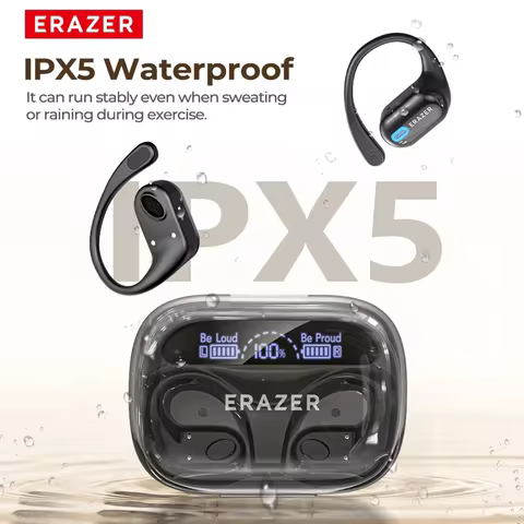 ERAZER XP18 Wireless Headphones OWS HiFi Stereo Sports Open Bluetooth Earphones with Mic Battery cap