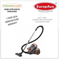 EuropAce EVC 1150V 22,000 PA MULTI-CYCLONE VACUUM CLEANER + ONE YEAR MANUFACTURER WARRANTY