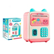 Két sắt cho bé mở khoá bằng vân tay và mật khẩu. Két Sắt Mini Thông Minh Tai Thỏ Có Tay Cầm