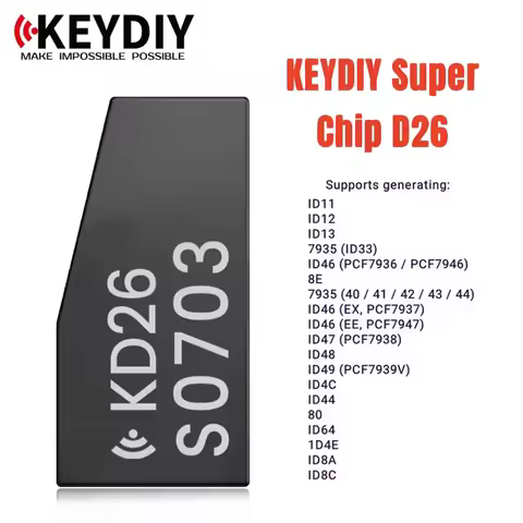 KEYDIY KD Super Chip D26 Transponder Chip Support 96 Bit 48 Clone PCF7935 PCF7936 ID33 ID46 ID8E ID8