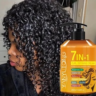 280ml Styling Curly Hair Products, 7 in 1 Hair Care Styling, Contains Argan Oil, Castor Oil, Rosemar