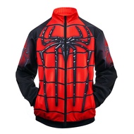 Mens Outdoor Sports Jacket Sweatshirts Superhero Avengers Captain America Spiderman Costume