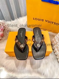 LV 人字拖方頭扣拖鞋