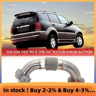 6651401361 6651420180 Car EGR Valve Iron Pipe W/ Gasket for ACTYON D2.0 & 2.7DT Xdi 2005-2007 Automo