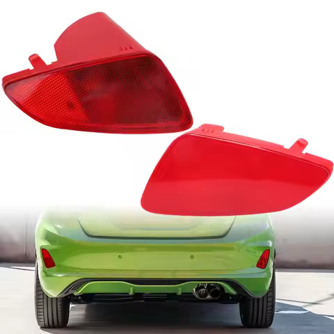RHD Car Rear Bumper Reflector Fog Light Cover Lens Red for Ford Fiesta MK8 2017 2018 2019 2020 2021 