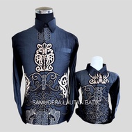 KEMEJA Batik Pria Warna Biru EmeraldBatik Biru EmeraldKemeja Batik Pria Couple Ayah dan Anak Warna P