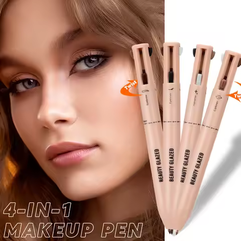 Beauty GlazedMulti-Function Beauty Glazed 4-in-1 Makeup Pen Waterproof Cosmetic Pencil for Eyeliner 