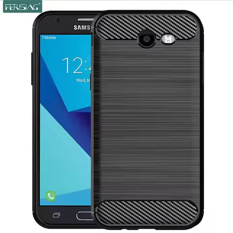 Case For Samsung Galaxy J3 Prime J327 2017 (US version) Case Silicone TPU Bumper Carbon Cover for Sa
