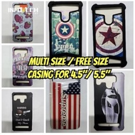 Multi Size Free Size Smart Phone Case Cover for 4.5 inch 5.5 inch Non Brand Phone