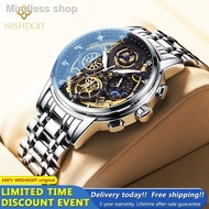 ┇✥☊【100% Asal rasmi】WISHDOIT Jam Tangan lelaki original Men watch Waterproof watch Stainless steel w