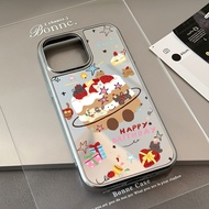 case for iphone xr 11 12 13 14 15 16 pro max plus air back cover birthday cake pattern mirror patter