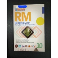 Phoenix Publishing Realistic Math Grade 10 preloved / used book but VGC