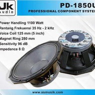 PREMIUM (Satuan) Speaker komponen 18inc Pd 1850 Jk coustic original