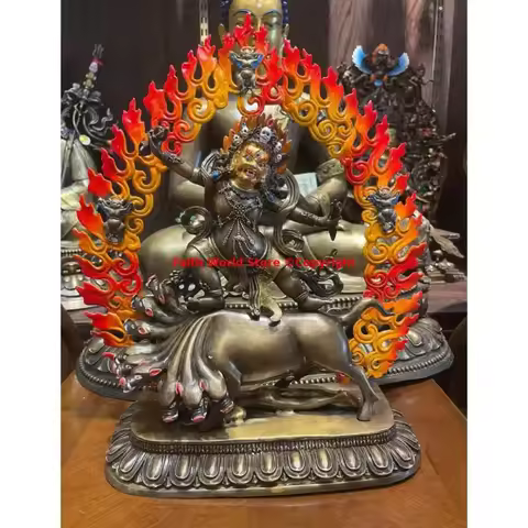 Buddhist Supplies Guru Dragpo Angry Padmasambhava Guru Rinpoche Armor Rare Buddha statues Tibet Nepa