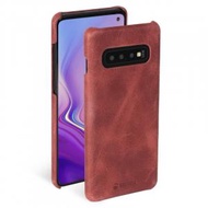 Sunne Cover Samsung Galaxy S10 真皮皮套 - 復古紅色vintage Red (KSE-61617)