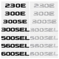 ABS 3D Letter Trunk Emblem Car Rear Tail Decal Badge for Mercedes Benz 230E 300E 300SEL 300SE 500SEL