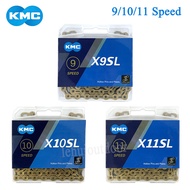 KMC Bike Chain X9SL X10SL X11SL MTB Bicycle Chains 9/10/11 Speed Road Bike Crankset for Shimano SRAM