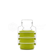 TIFFIN / MANGKUK TINGKAT / LONJOK ENAMEL 3 TINGKAT 10cm