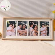 XOITR 8x20 Wood Picture Frame - 8x20 Photo Frame With Mat Display 4Pcs 4x6 Photos, 4x6 Picture Frame